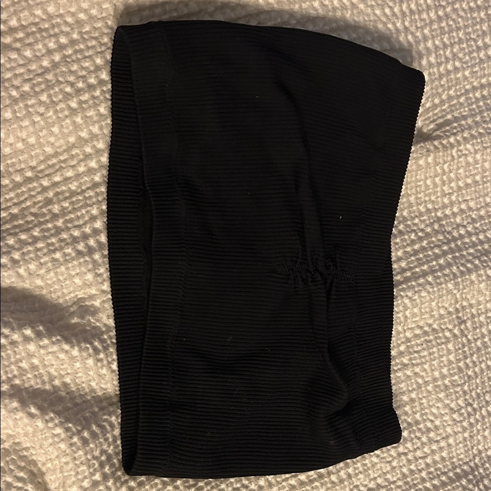 American Eagle Black Ribbed Top